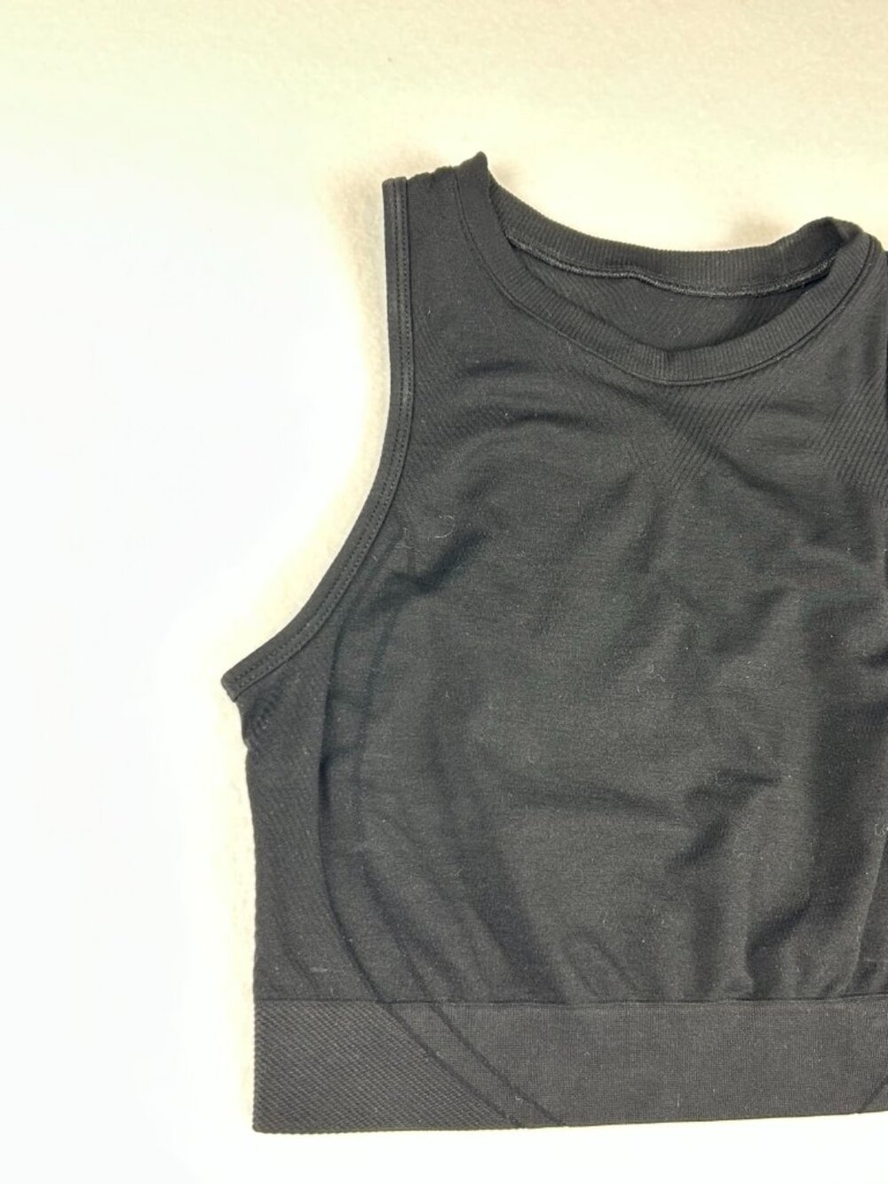 Alphalete | Stratus Crop Tank Black Sports Bra, High Neck, size S - Picture 4 of 10